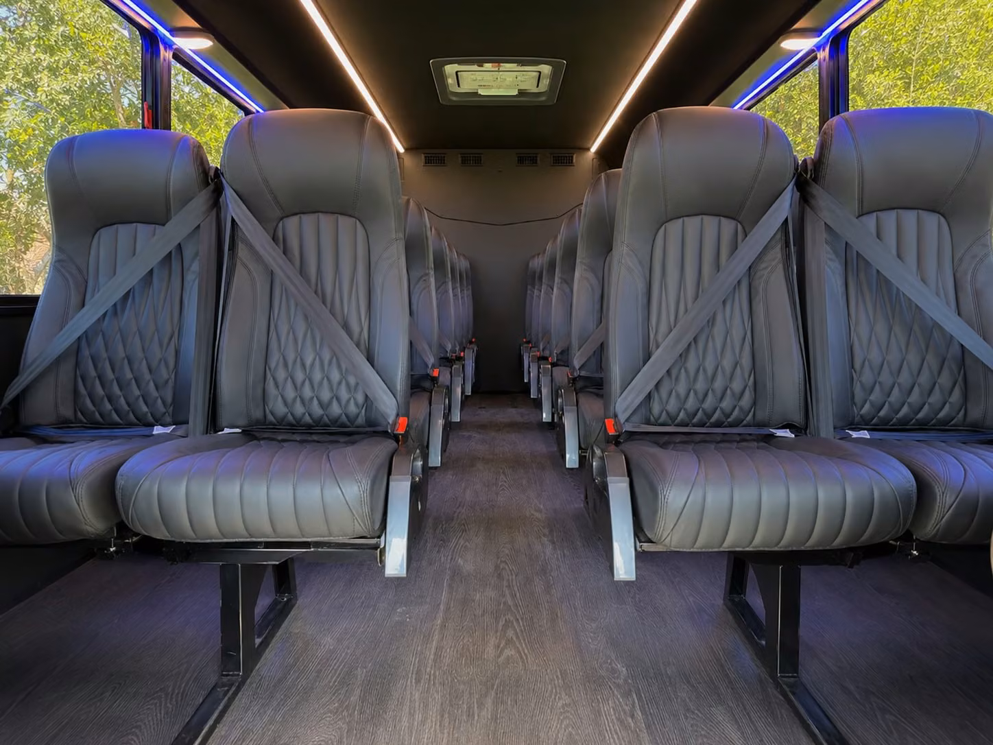 18 passenger minibus inside