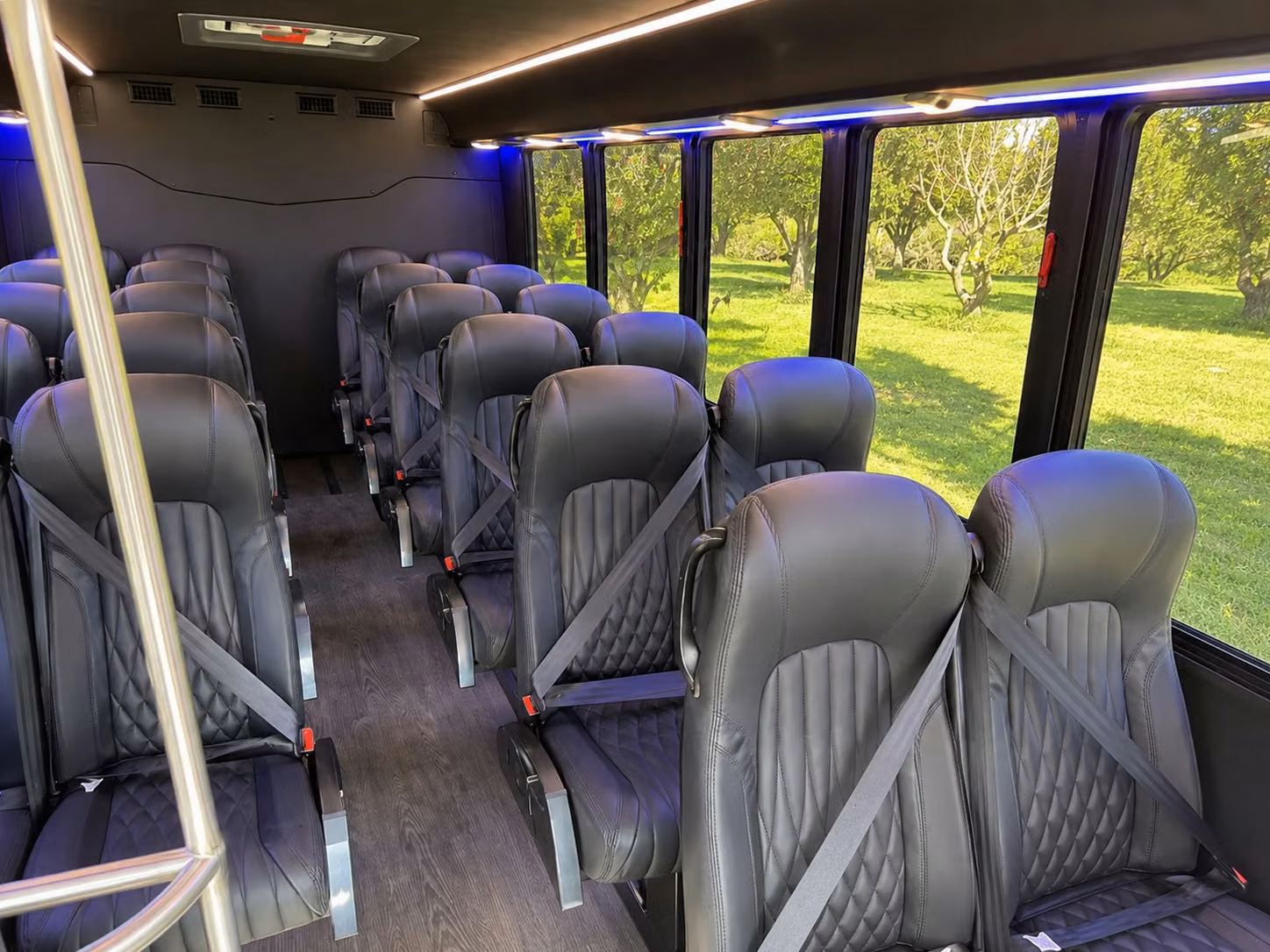 18 passenger minibus interior