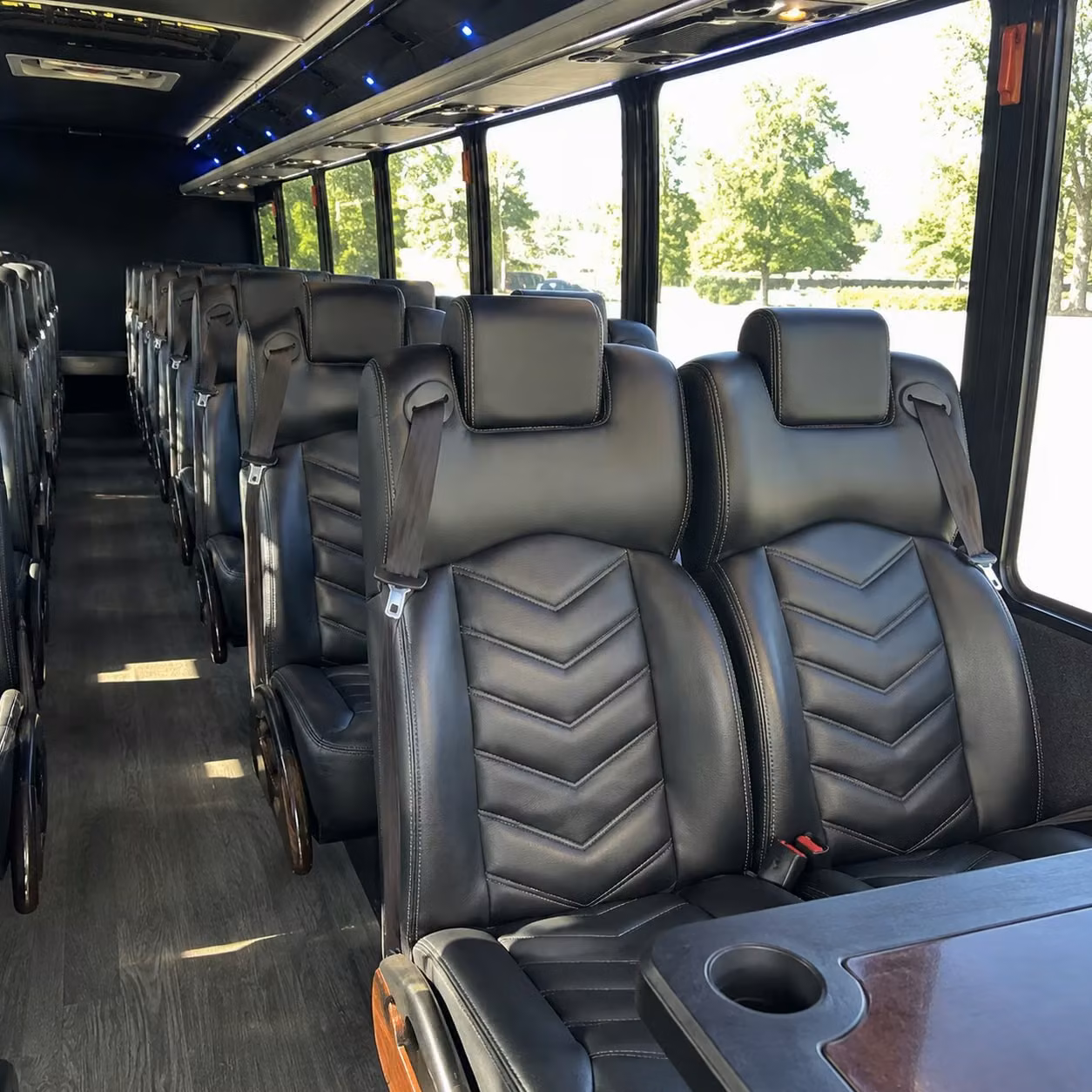 28 passenger minibus interior