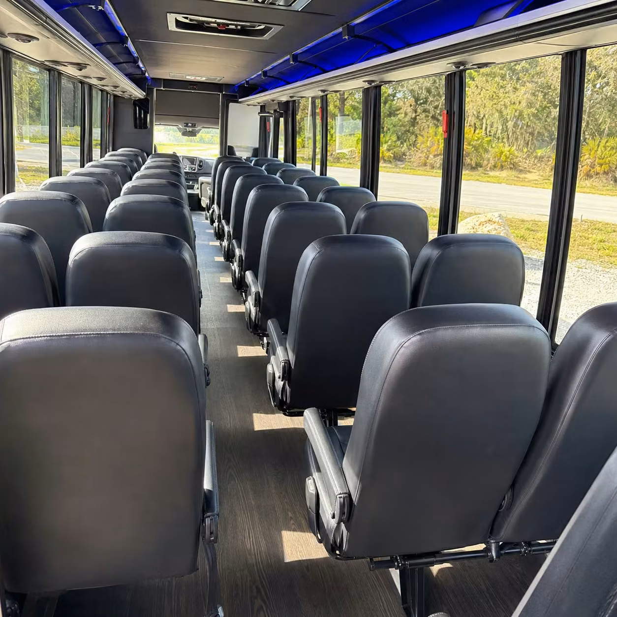 35 passenger minibus interior