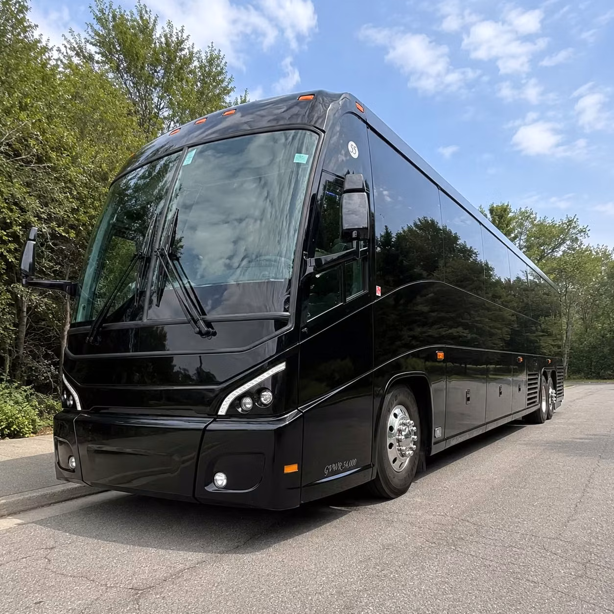 ontario charter bus rental exterior